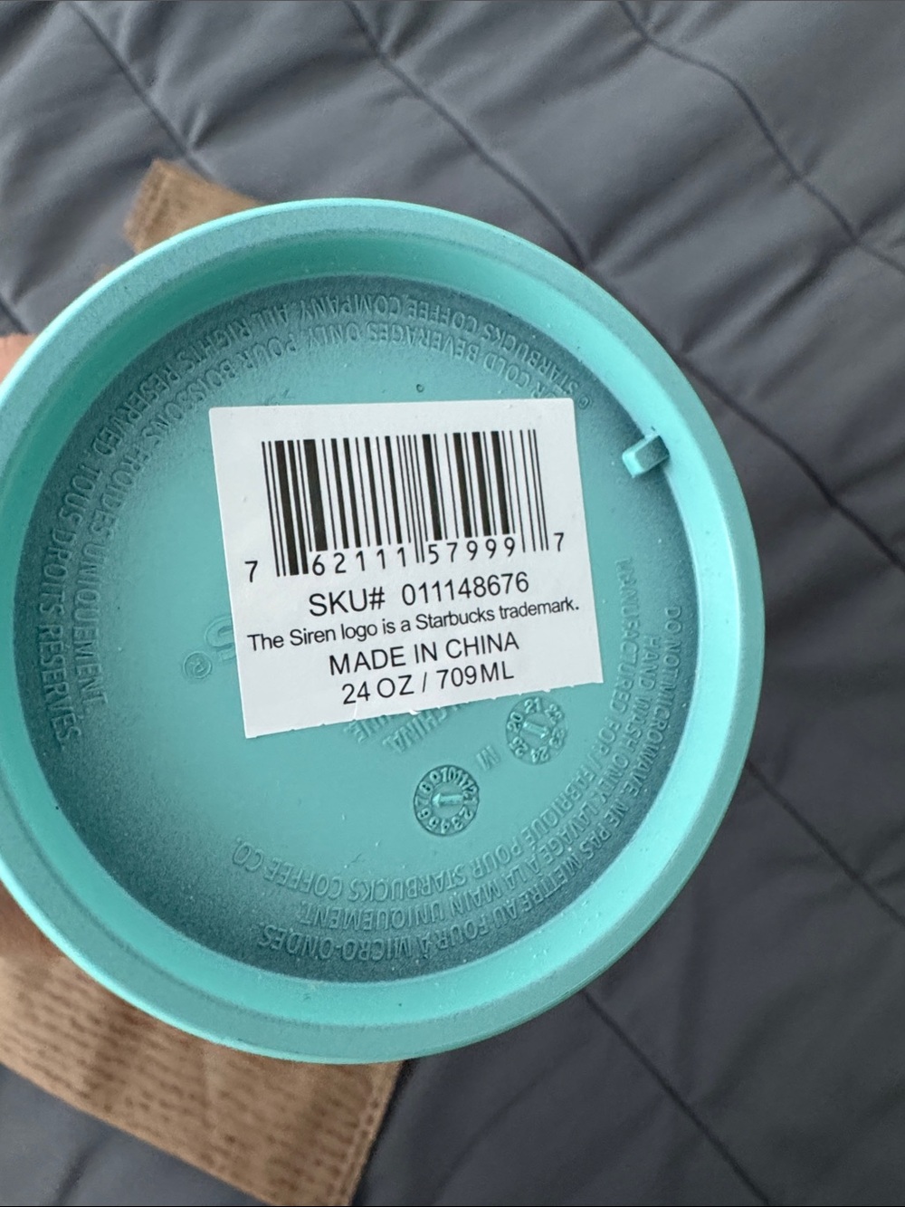 NEW Starbucks Cold Cup Tumbler featuring a tri-color gradient 24oz Venti Size - Picture 6 of 8